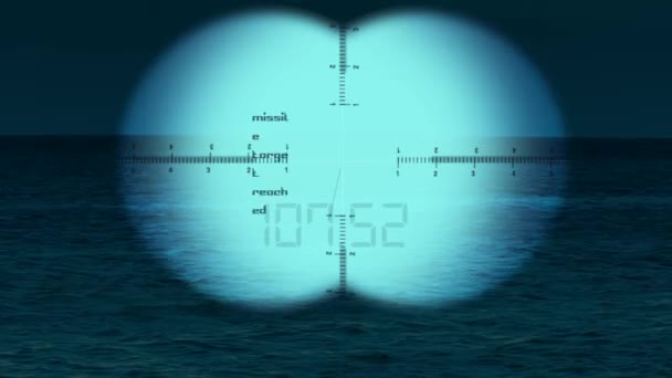 Радар подводной лодки — стоковое видео