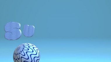 3D Summer Text Animation with Ball.