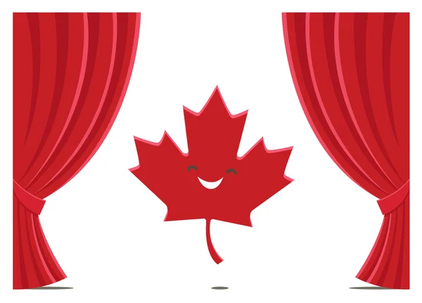 Lustige Flagge Kanadas — Stockvektor