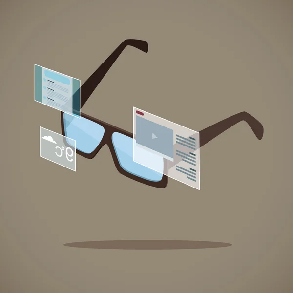 Έξυπνη γυαλιά — Διανυσματικό Αρχείο