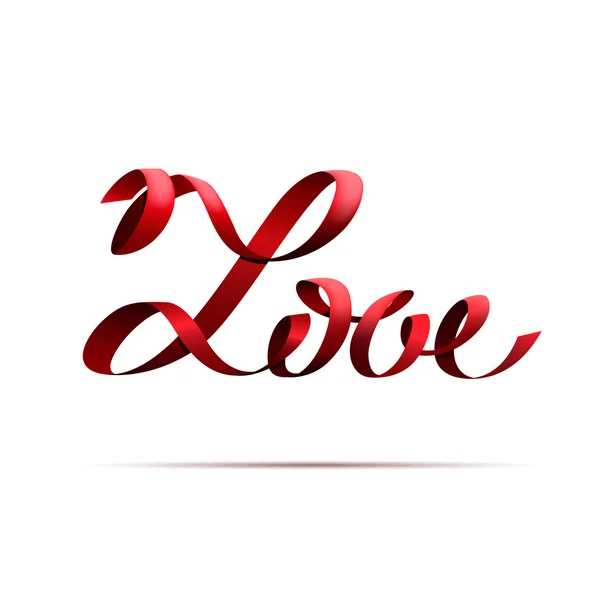 Love ribbon — Stock Vector