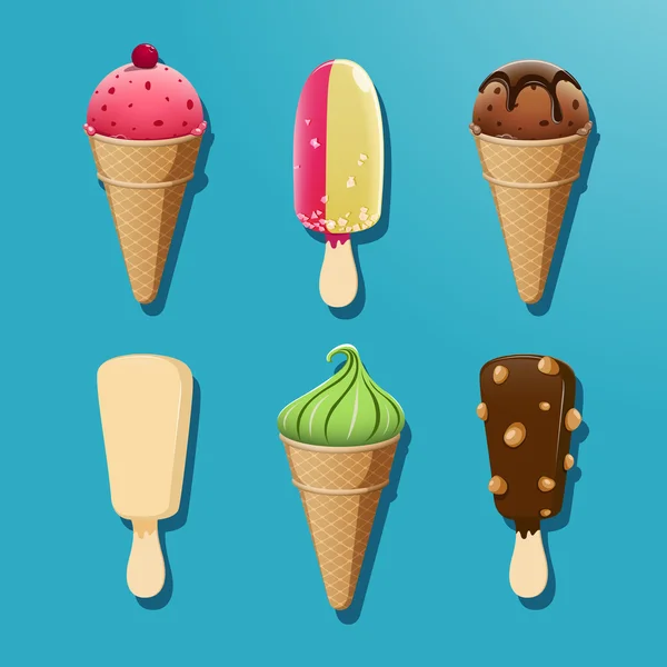 Set de helados — Archivo Imágenes Vectoriales