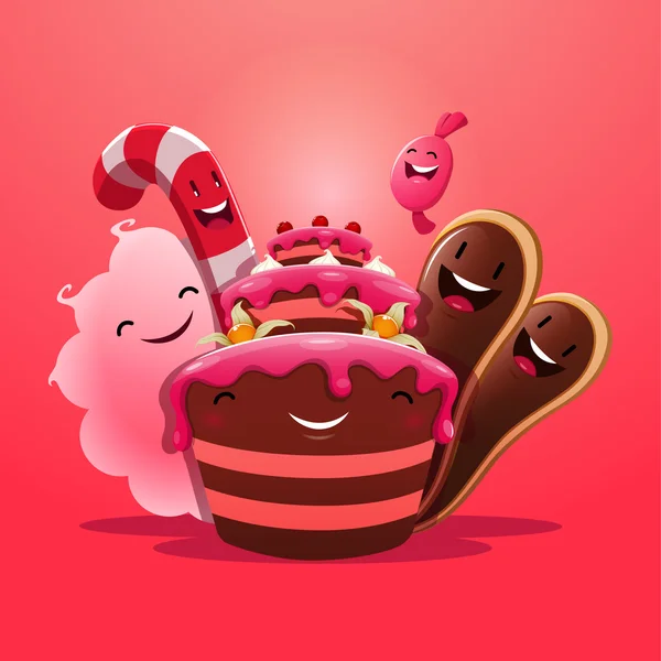 Słodkie słodycze Ilustracje Stockowe bez tantiem