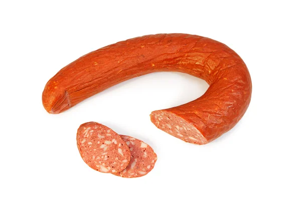 beyaz üzerine Krakow sosis