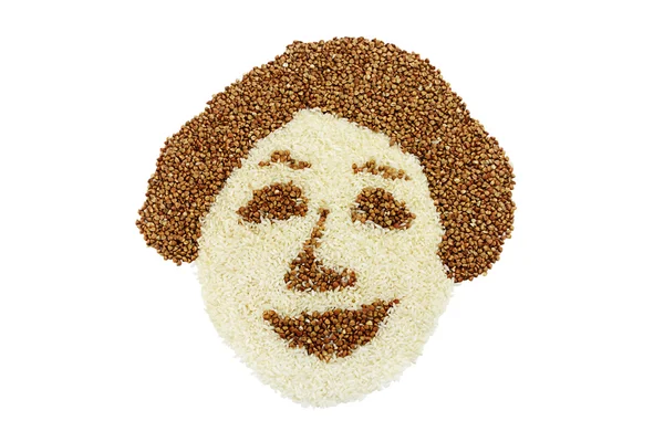 Cereal woman — Stock Photo, Image