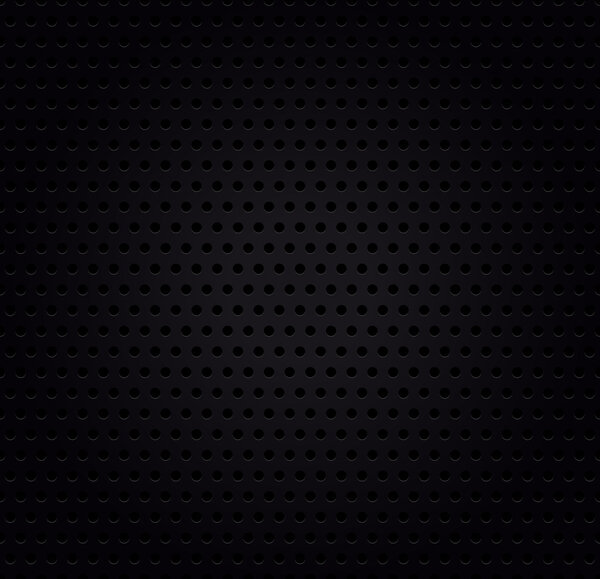Metallic black perforated background