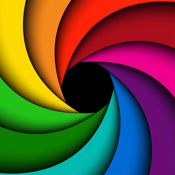 缤纷的彩虹旋流、 抽象色彩背景 — 图库矢量图片