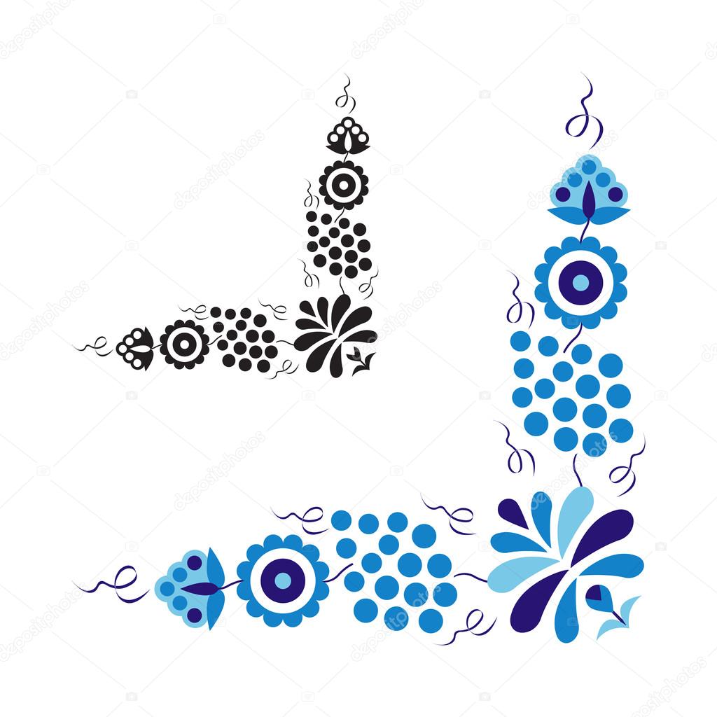 Traditional folk ornament and pattern