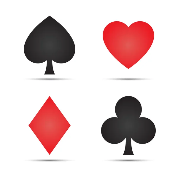 Playing card symbols — Stock Vector