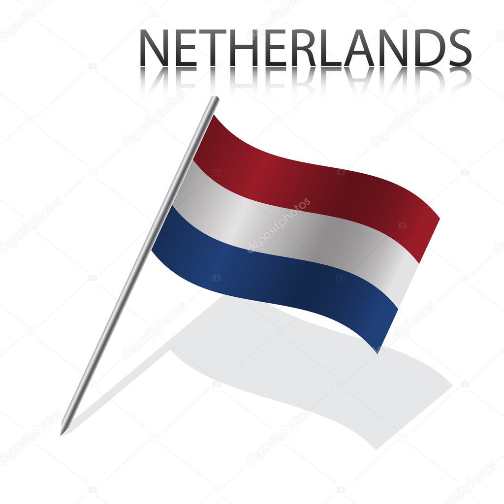 Realistic  Netherlandish flag
