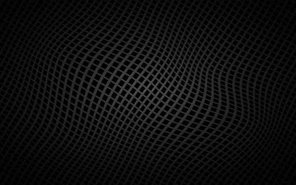 深色抽象穿孔波状正方形背景 黑色马赛克的样子 现代金属几何矢量纹理 — 图库矢量图片