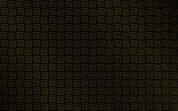 Geometric Pattern Composed Golden Corners Modern Technology Abstract Background Vector — Stok Vektör