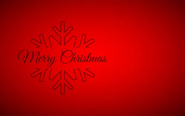 Καλά Χριστούγεννα Ευχετήρια Κάρτα Νιφάδες Χιονιού Κόκκινο Φόντο Χριστουγέννων Απλή — Διανυσματικό Αρχείο