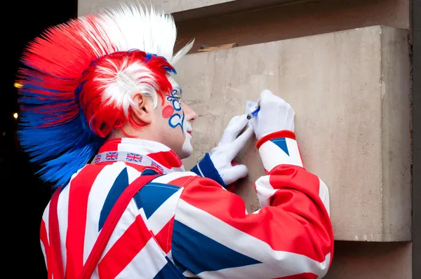 Лондонский клоун — стоковое фото