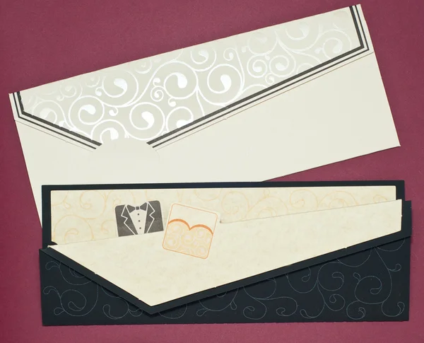 Wedding invitation and envelope — Stock Photo, Image