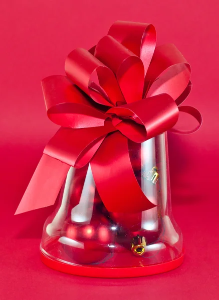 Regalo di Natale rosso — Foto Stock