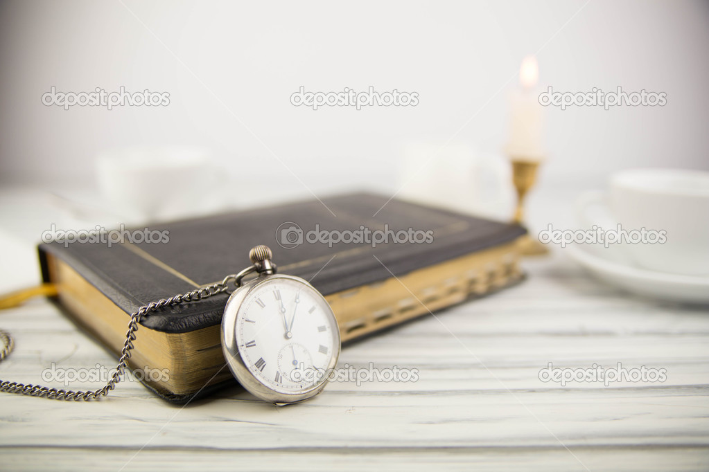 The Bible and pocket watch Stock Photo by ©Daniilantiq 45686887