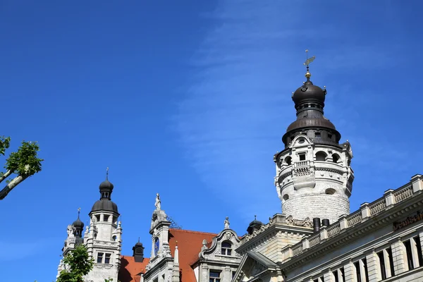 Leipzig 'deki yeni belediye binası — Stok fotoğraf