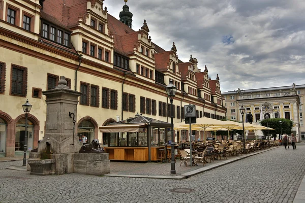 Altes rathaus in leipzig, deutschland — Stockfoto