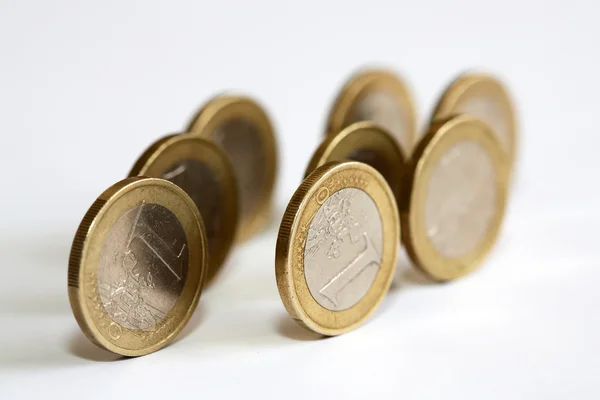 Rollende euro — Stockfoto