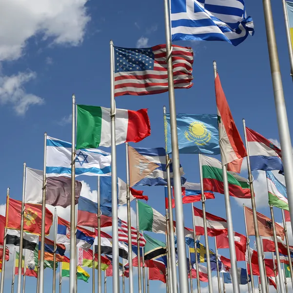 Banderas del mundo — Foto de Stock