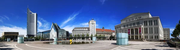 Augustusplatz Leipzig, Saxónia — Fotografia de Stock