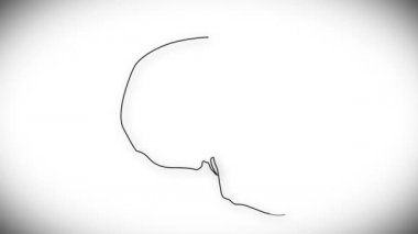 insan kafatası animasyon