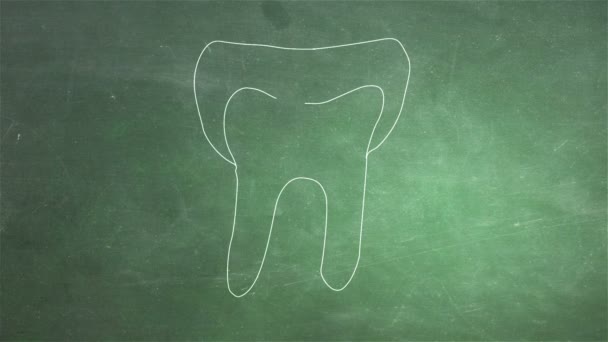 Animación de dientes humanos — Vídeo de stock