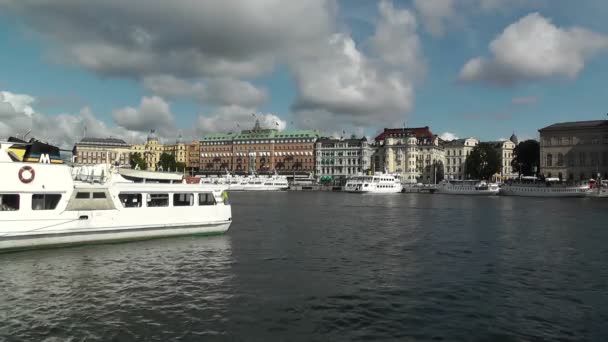 Stockholm City gamla stan — Stockvideo