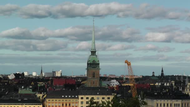 Stockholm stadtzentrum gamla stan — Stockvideo