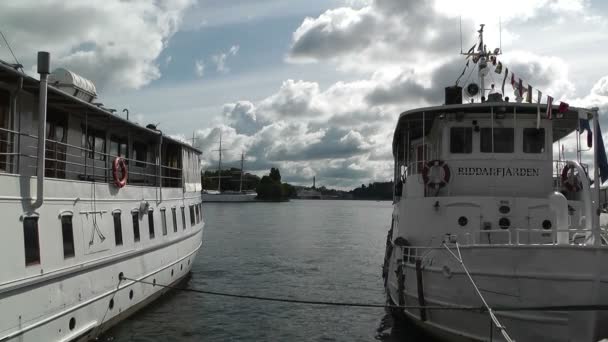 Port w Sztokholmie — Wideo stockowe