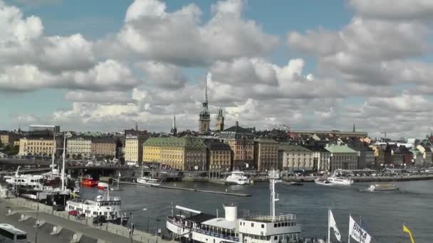 Stockholm Downtown Gamla Stan — Stock Video