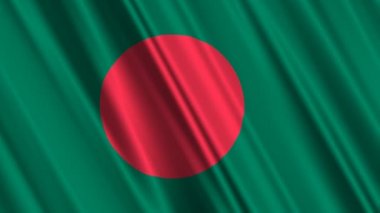 Bangladeş bayrağı sallayarak