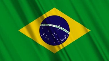 Brezilya bayrağı dalgalanıyor