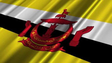 brunei bayrağı sallayarak