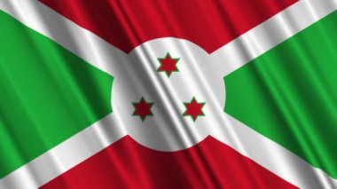 burundi bayrağı sallayarak