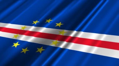 Cape verde bayrak sallayarak