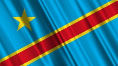 bayrak sallayarak Kongo Demokratik Cumhuriyeti