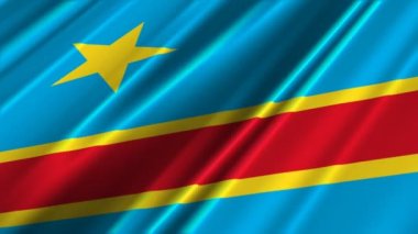 bayrak sallayarak Kongo Demokratik Cumhuriyeti