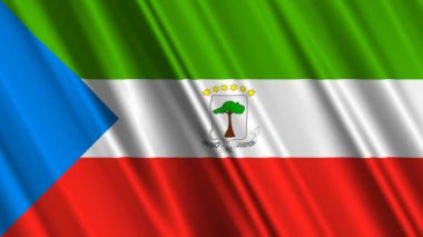 Ekvator Ginesi bayrak sallayarak