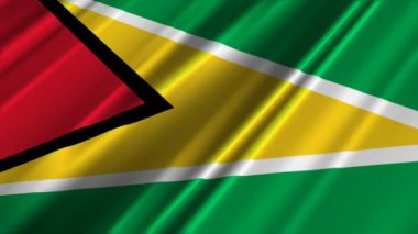 guyana bayrak sallayarak