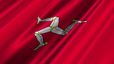 Isle of man bayrak sallayarak