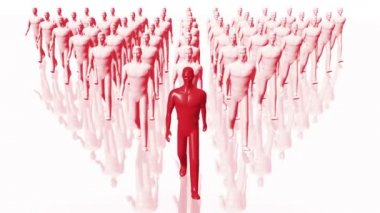 yürüyüş iş kavramı - liderlik ekip çalışması erkekler