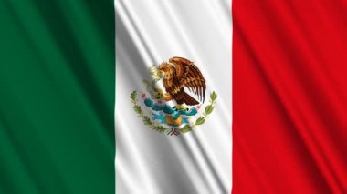 Meksika bayrağı sallayarak