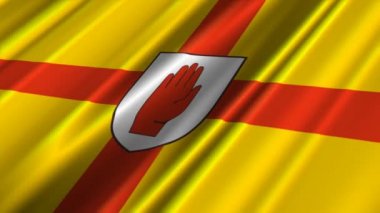Ulster 9 il Kuzey İrlanda bayrağı