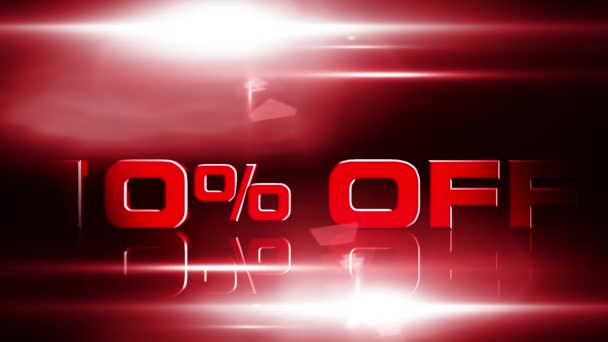 10 Percent OFF — Stock Video