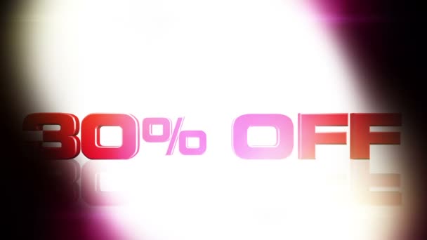 30 Percent OFF — Stock Video