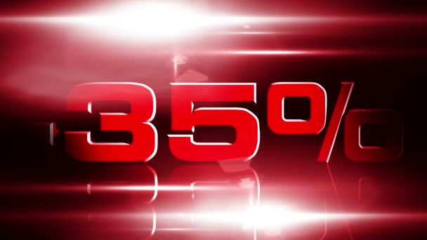 35 por cento fora — Vídeo de Stock