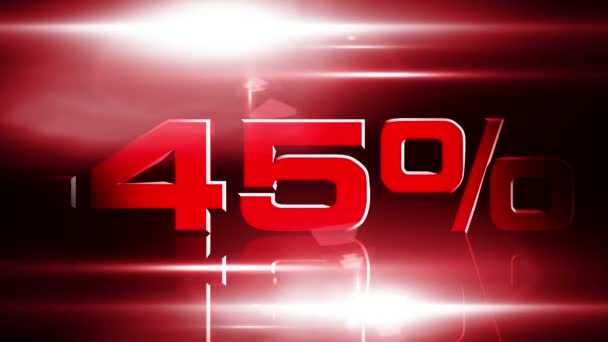 45 procent off — Stock video