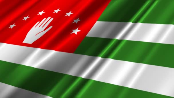 Drapeau de l'Abkhazie agitant 